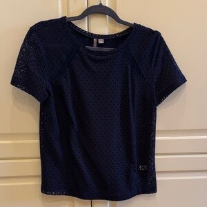 Chelsea28 Navy Short Sleeve Top